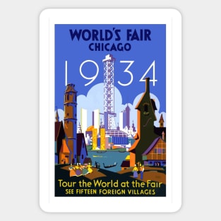 World's fair Chicago 1934 Sticker